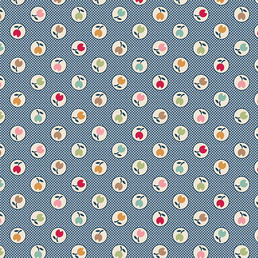 Fabric Riley Blake Denim Singsong Family Reunion 108" Wide Back by the Quarter Yard WB18423-DENIM