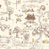 Fabric Riley Blake Cream 100 Aker Map Winnie the Pooh Baby 108" Wide Back by the Quarter Yard WB18598-CREAM