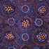 Fabric M & S Eggplant Wild Bush Honey Flowers Dreaming by the Quarter Yard WBHE