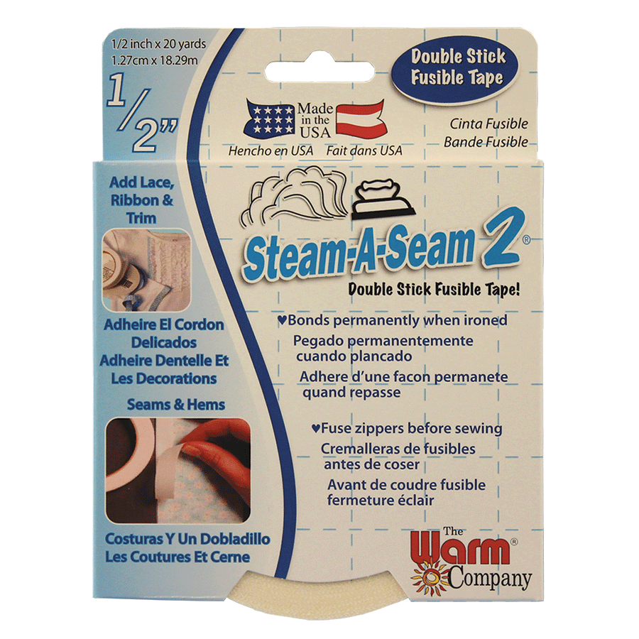 Warm Company Steam-a-Seam 2 Double Stick Fusible Tape .25"x20yd 5510