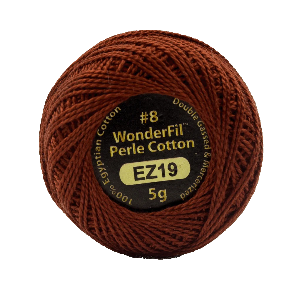 Wonderfil Eleganza Egyptian Perle Cotton Thread 8wt 42yd Ball