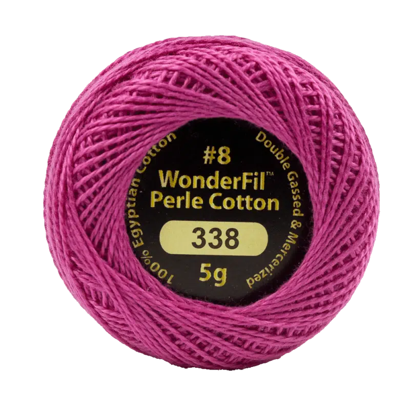 Wonderfil Eleganza Egyptian Perle Cotton Thread 8wt 42yd Ball