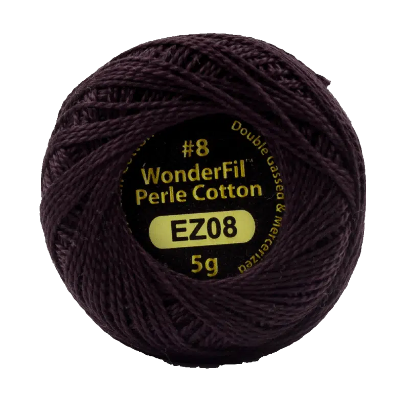 Wonderfil Eleganza Egyptian Perle Cotton Thread 8wt 42yd Ball