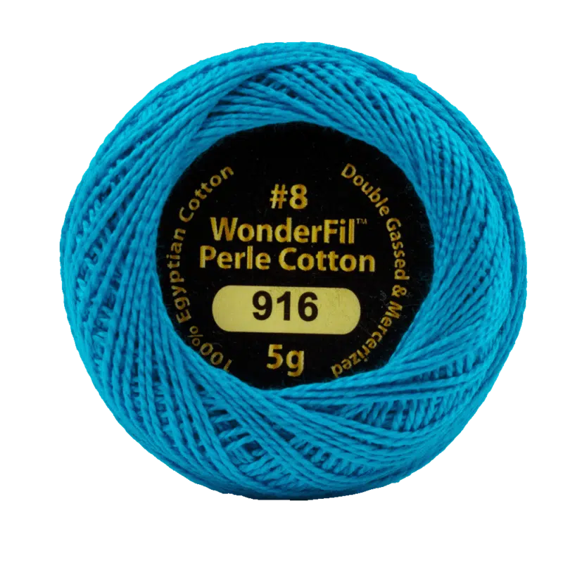 Wonderfil Eleganza Egyptian Perle Cotton Thread 8wt 42yd Ball