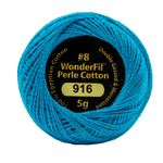 Wonderfil Eleganza Egyptian Perle Cotton Thread 8wt 42yd Ball