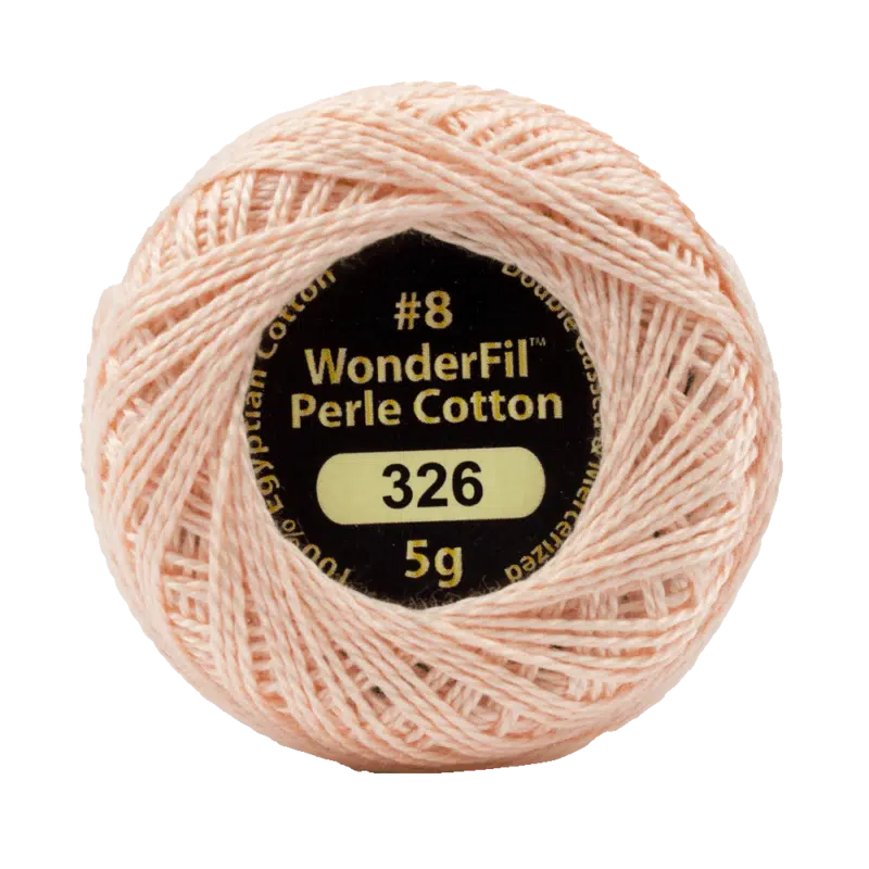 Wonderfil Eleganza Egyptian Perle Cotton Thread 8wt 42yd Ball