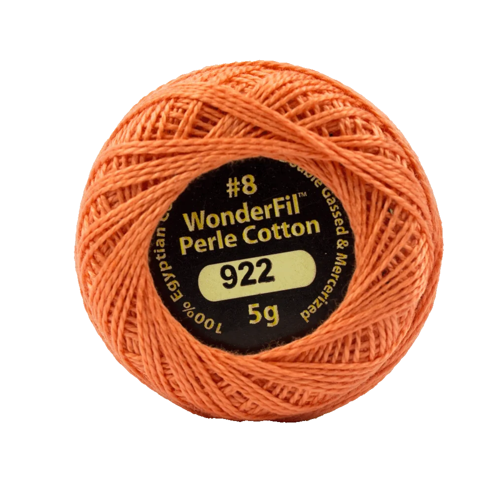 Wonderfil Eleganza Egyptian Perle Cotton Thread 8wt 42yd Ball