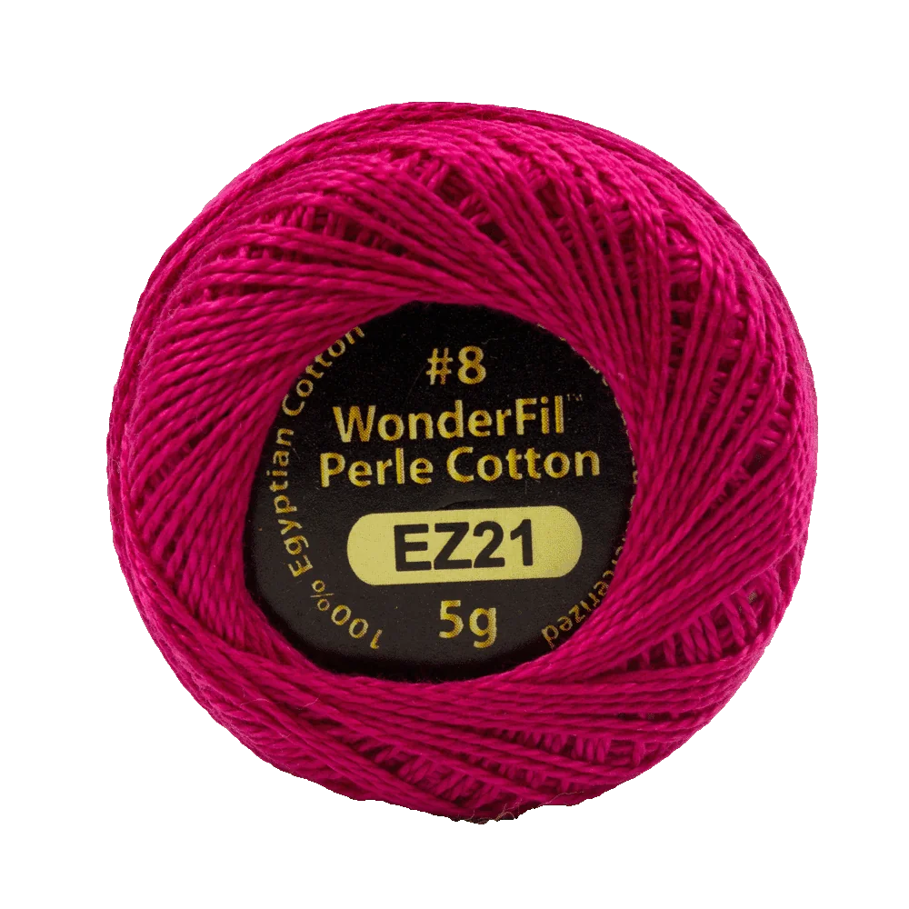 Wonderfil Eleganza Egyptian Perle Cotton Thread 8wt 42yd Ball