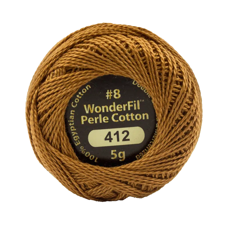 Wonderfil Eleganza Egyptian Perle Cotton Thread 8wt 42yd Ball