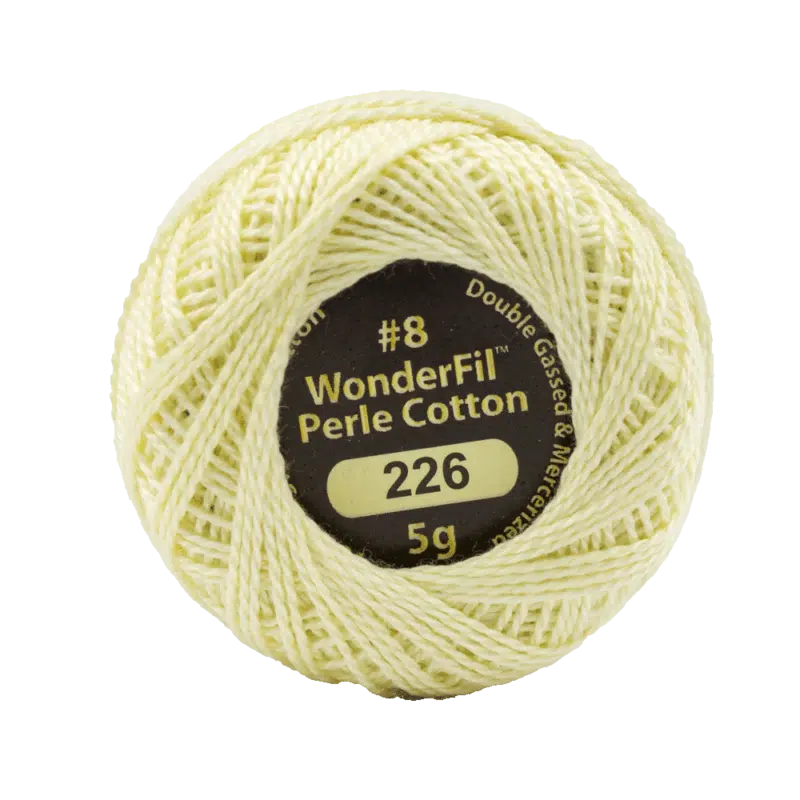 Wonderfil Eleganza Egyptian Perle Cotton Thread 8wt 42yd Ball