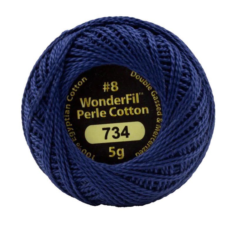 Wonderfil Eleganza Egyptian Perle Cotton Thread 8wt 42yd Ball