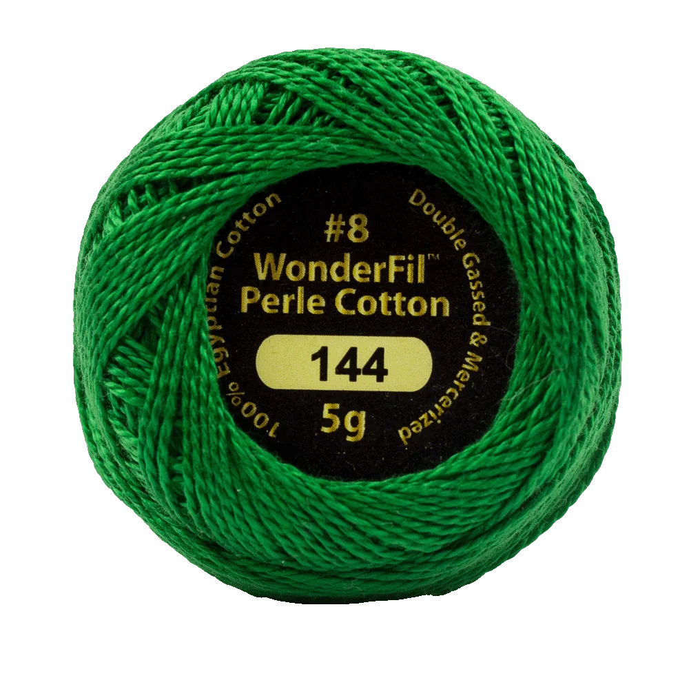 Wonderfil Eleganza Egyptian Perle Cotton Thread 8wt 42yd Ball
