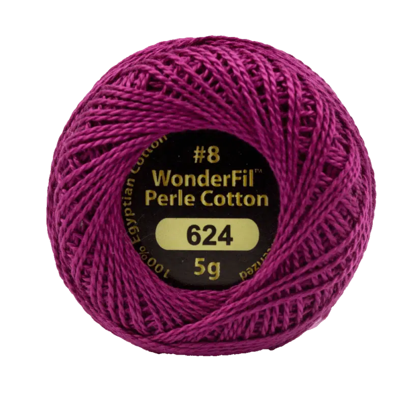 Wonderfil Eleganza Egyptian Perle Cotton Thread 8wt 42yd Ball
