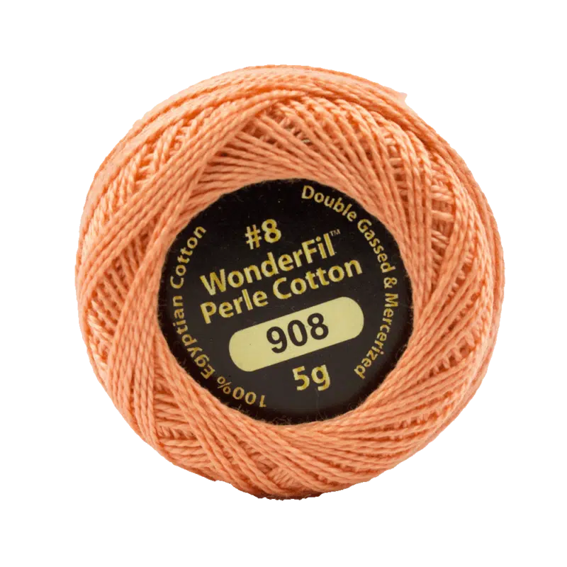Wonderfil Eleganza Egyptian Perle Cotton Thread 8wt 42yd Ball