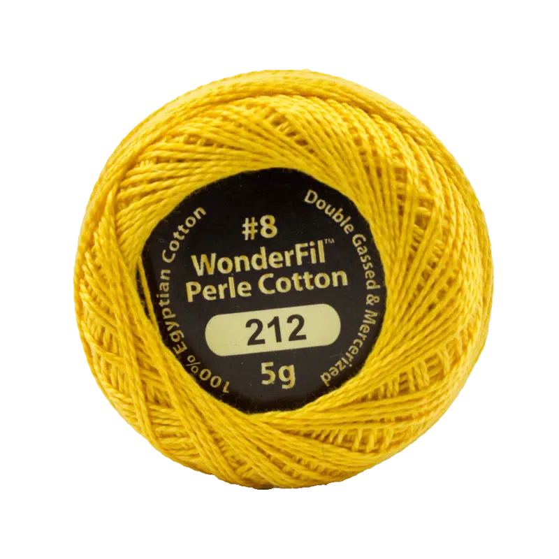 Wonderfil Eleganza Egyptian Perle Cotton Thread 8wt 42yd Ball