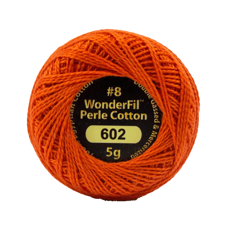 Wonderfil Eleganza Egyptian Perle Cotton Thread 8wt 42yd Ball