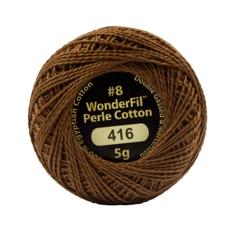 Wonderfil Eleganza Egyptian Perle Cotton Thread 8wt 42yd Ball