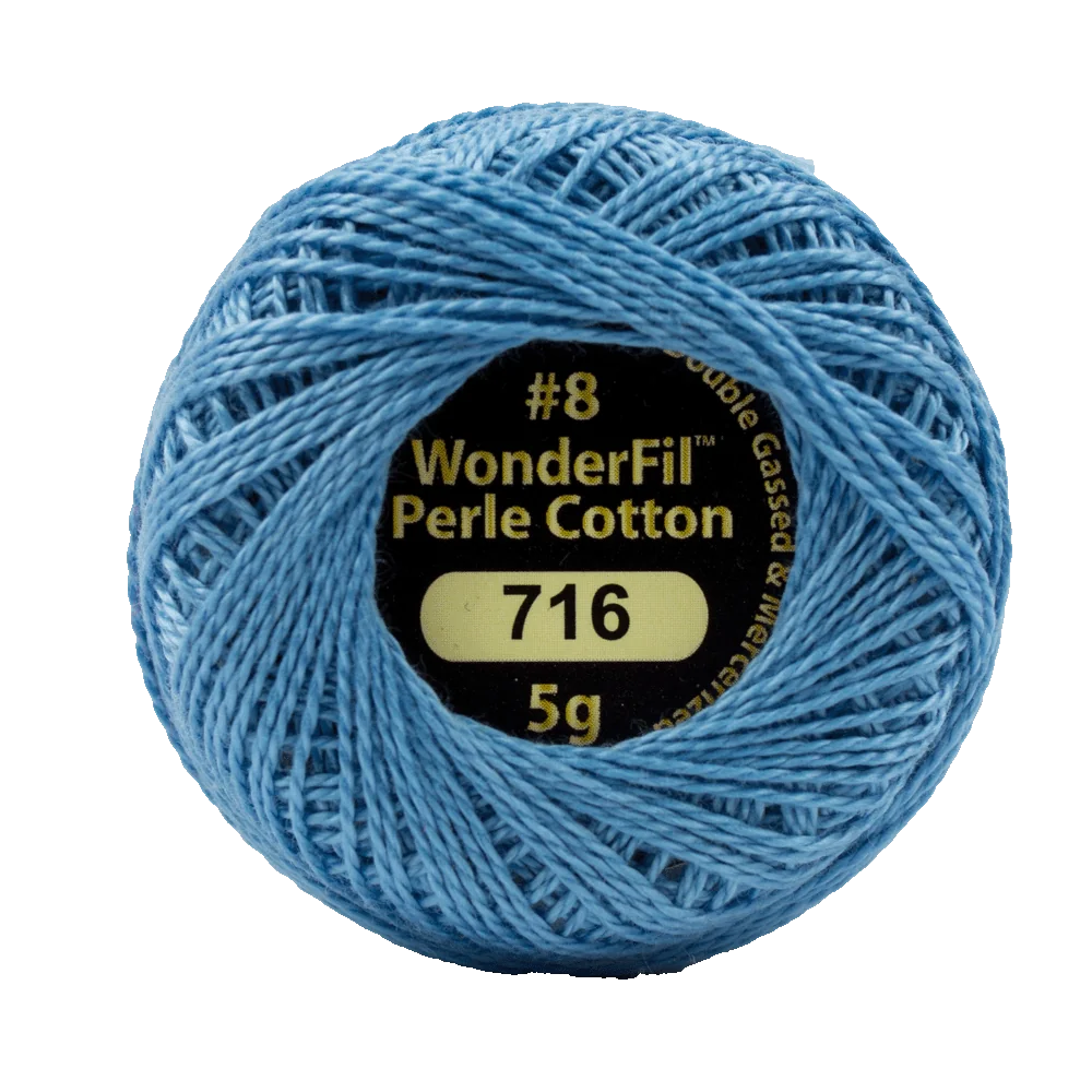 Wonderfil Eleganza Egyptian Perle Cotton Thread 8wt 42yd Ball