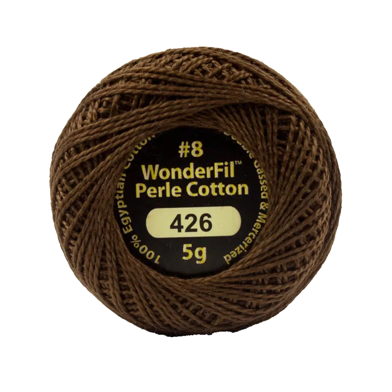 Wonderfil Eleganza Egyptian Perle Cotton Thread 8wt 42yd Ball