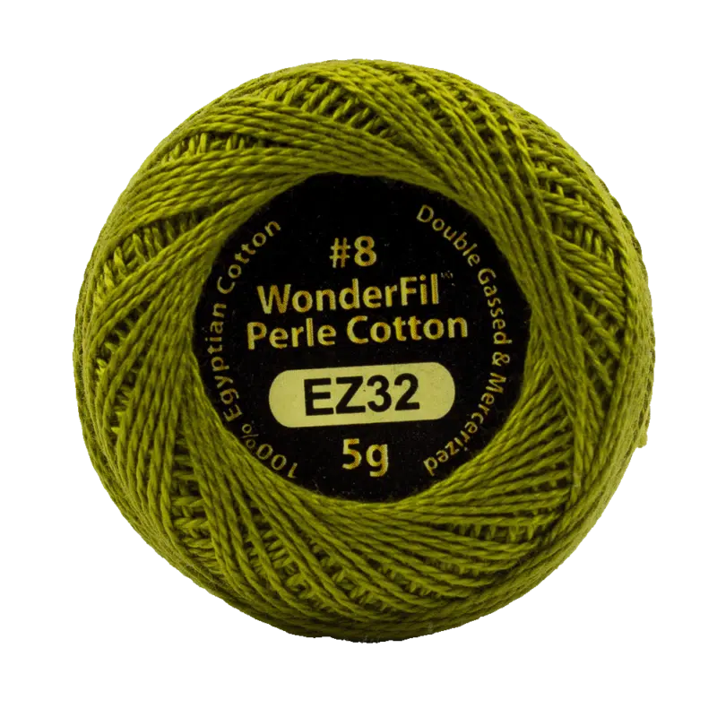 Wonderfil Eleganza Egyptian Perle Cotton Thread 8wt 42yd Ball