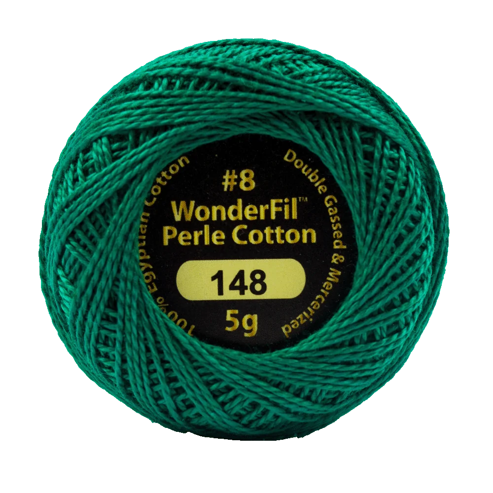 Wonderfil Eleganza Egyptian Perle Cotton Thread 8wt 42yd Ball