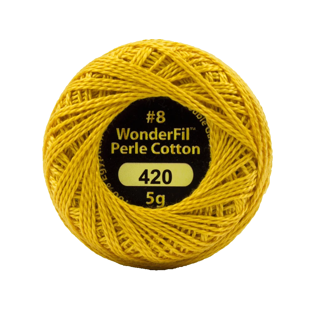 Wonderfil Eleganza Egyptian Perle Cotton Thread 8wt 42yd Ball
