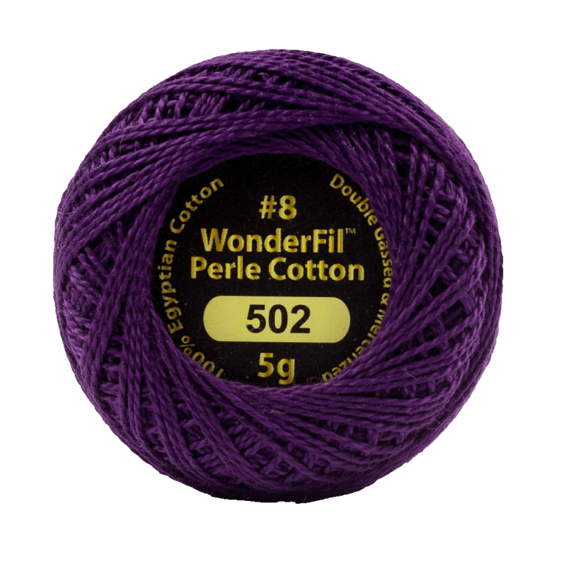 Wonderfil Eleganza Egyptian Perle Cotton Thread 8wt 42yd Ball