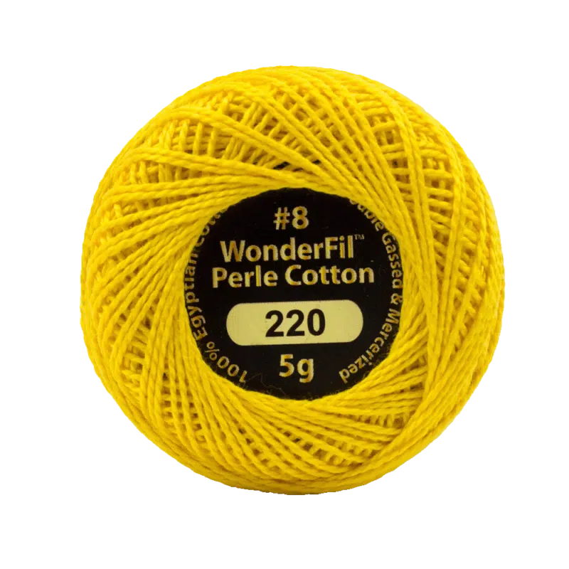 Wonderfil Eleganza Egyptian Perle Cotton Thread 8wt 42yd Ball