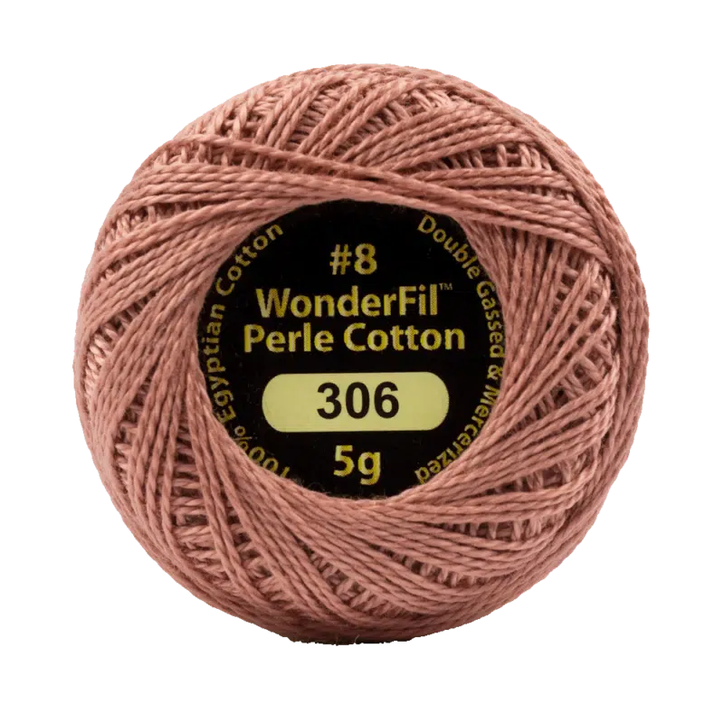 Wonderfil Eleganza Egyptian Perle Cotton Thread 8wt 42yd Ball
