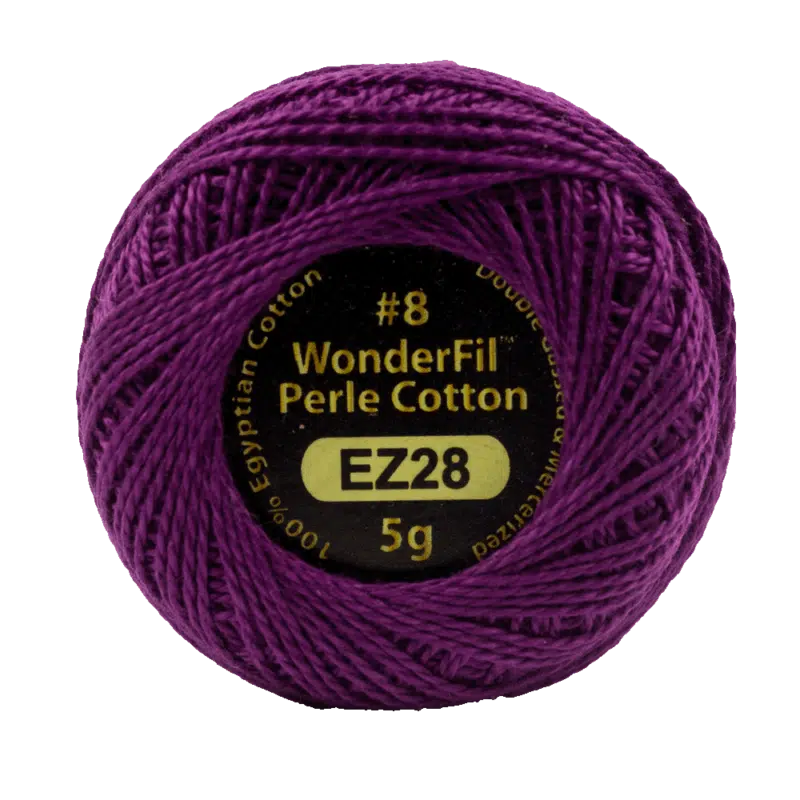 Wonderfil Eleganza Egyptian Perle Cotton Thread 8wt 42yd Ball