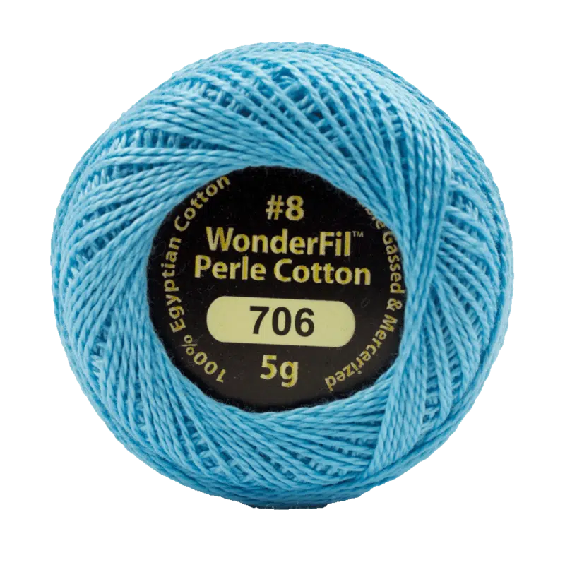 Wonderfil Eleganza Egyptian Perle Cotton Thread 8wt 42yd Ball