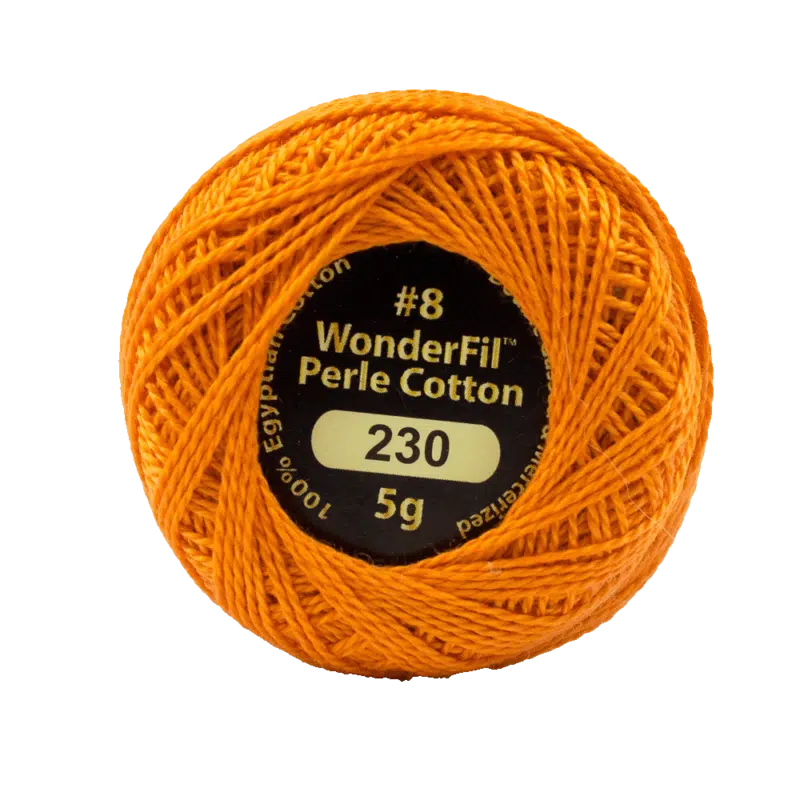 Wonderfil Eleganza Egyptian Perle Cotton Thread 8wt 42yd Ball