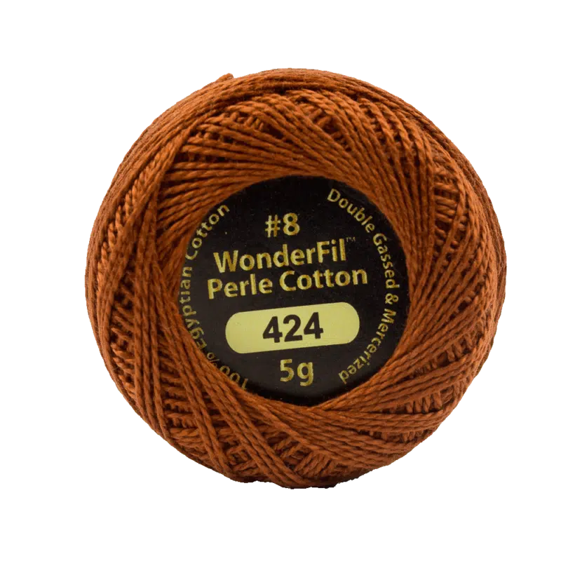 Wonderfil Eleganza Egyptian Perle Cotton Thread 8wt 42yd Ball