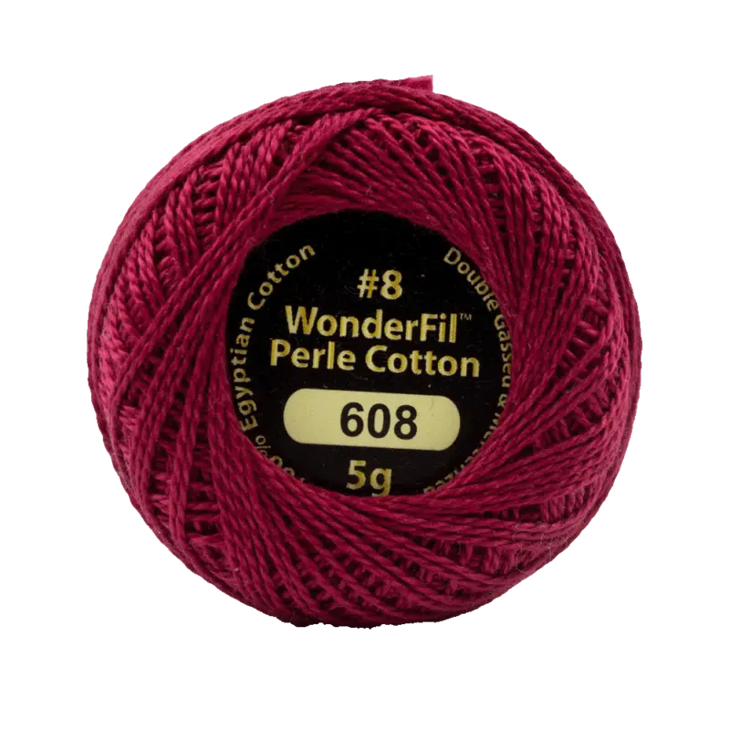 Wonderfil Eleganza Egyptian Perle Cotton Thread 8wt 42yd Ball