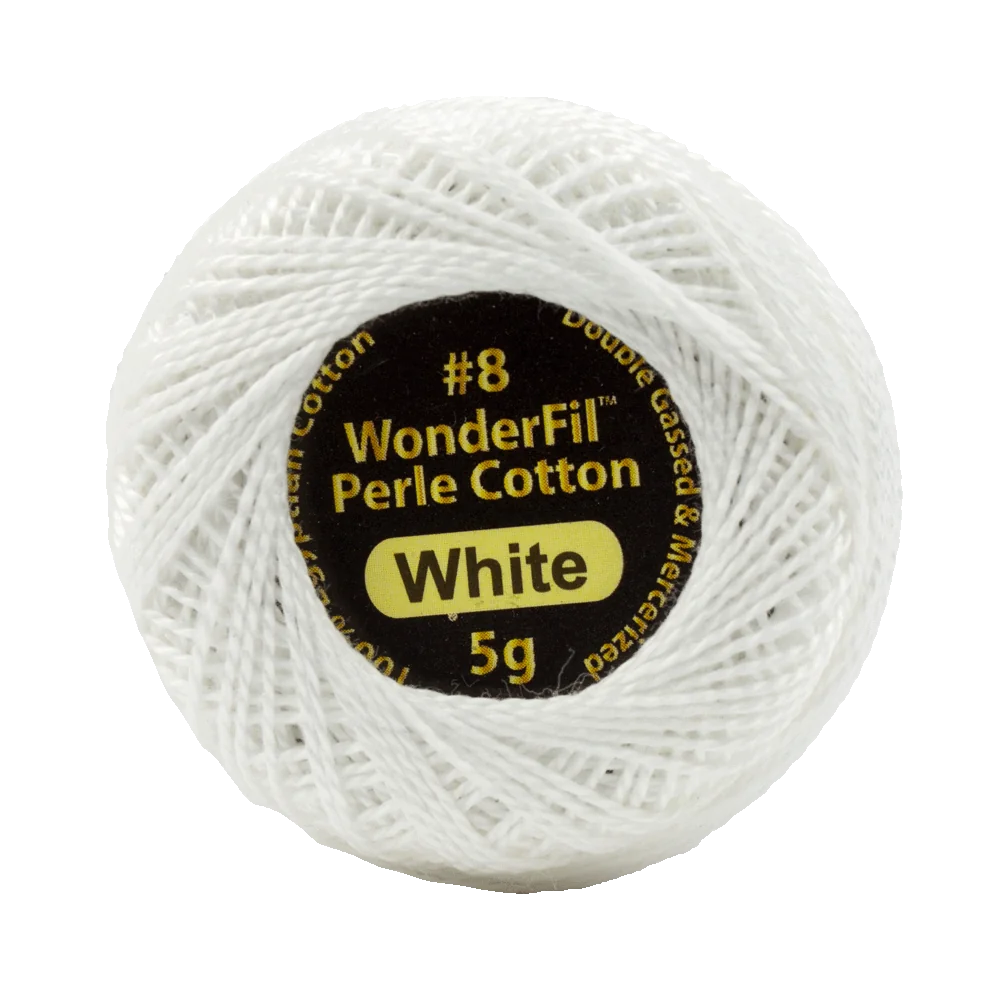 Wonderfil Eleganza Egyptian Perle Cotton Thread 8wt 42yd Ball