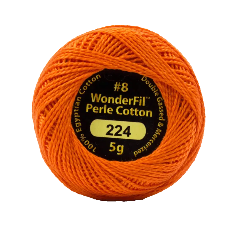 Wonderfil Eleganza Egyptian Perle Cotton Thread 8wt 42yd Ball