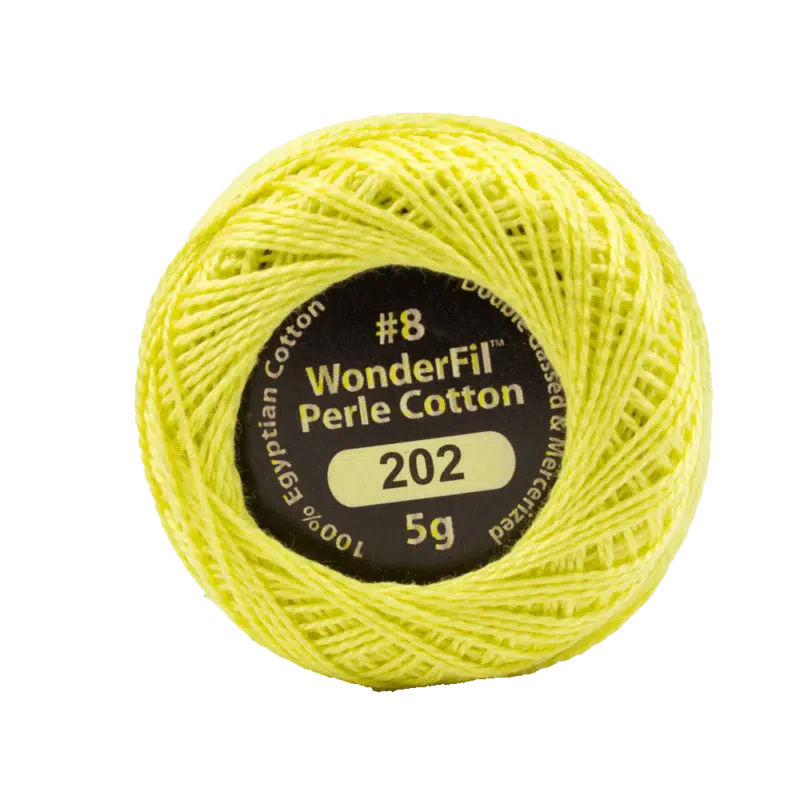 Wonderfil Eleganza Egyptian Perle Cotton Thread 8wt 42yd Ball