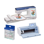 Brother Stellaire Innov-is XJ1 Sewing and Embroidery Machine 14x9.5 + Brother SDX325 ScanNCut Craft Cutter + Brother SAML Magnifying Dual Lens Attachment