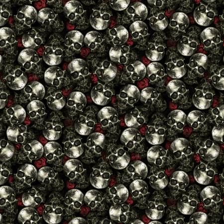 Fabric Hoffman Bone Boneheads by the Quarter Yard Y5853-478