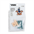 YKK zipper roller foot sewing machine accessory in clear plastic packaging with a white printed header card. The set includes a peach-colored roller and two blue metal teeth pieces.