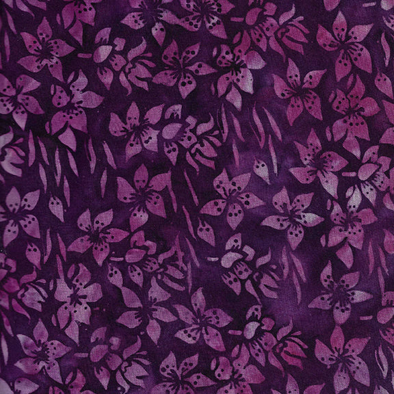 Fabric Lumin Purple Your Majesty Fall 2025 in Rayon Island Batiks by the Quarter Yard 45560