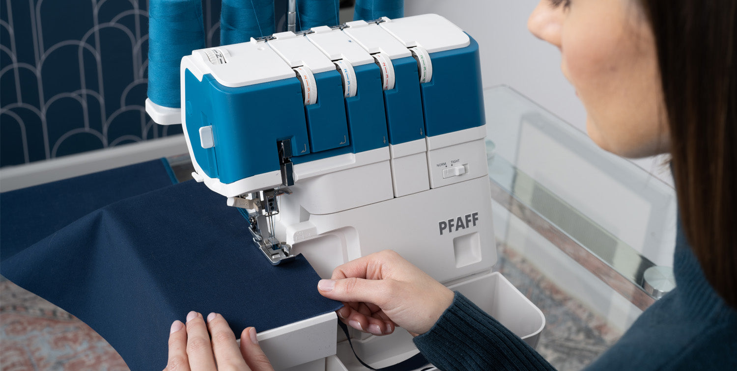 PFAFF admire air 5000 Air Threader OverLock Serger Machine with Holiday Gift Package