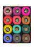 WonderFil Alison Glass Eleganza Perle Cotton 8wt Flora 12pk Thread Pack AGEZP-FLORA