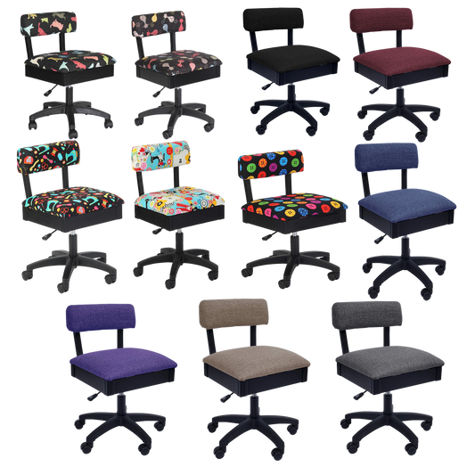 Arrow Sewing Height Adjustable Hydraulic Sewing Chair – World Weidner