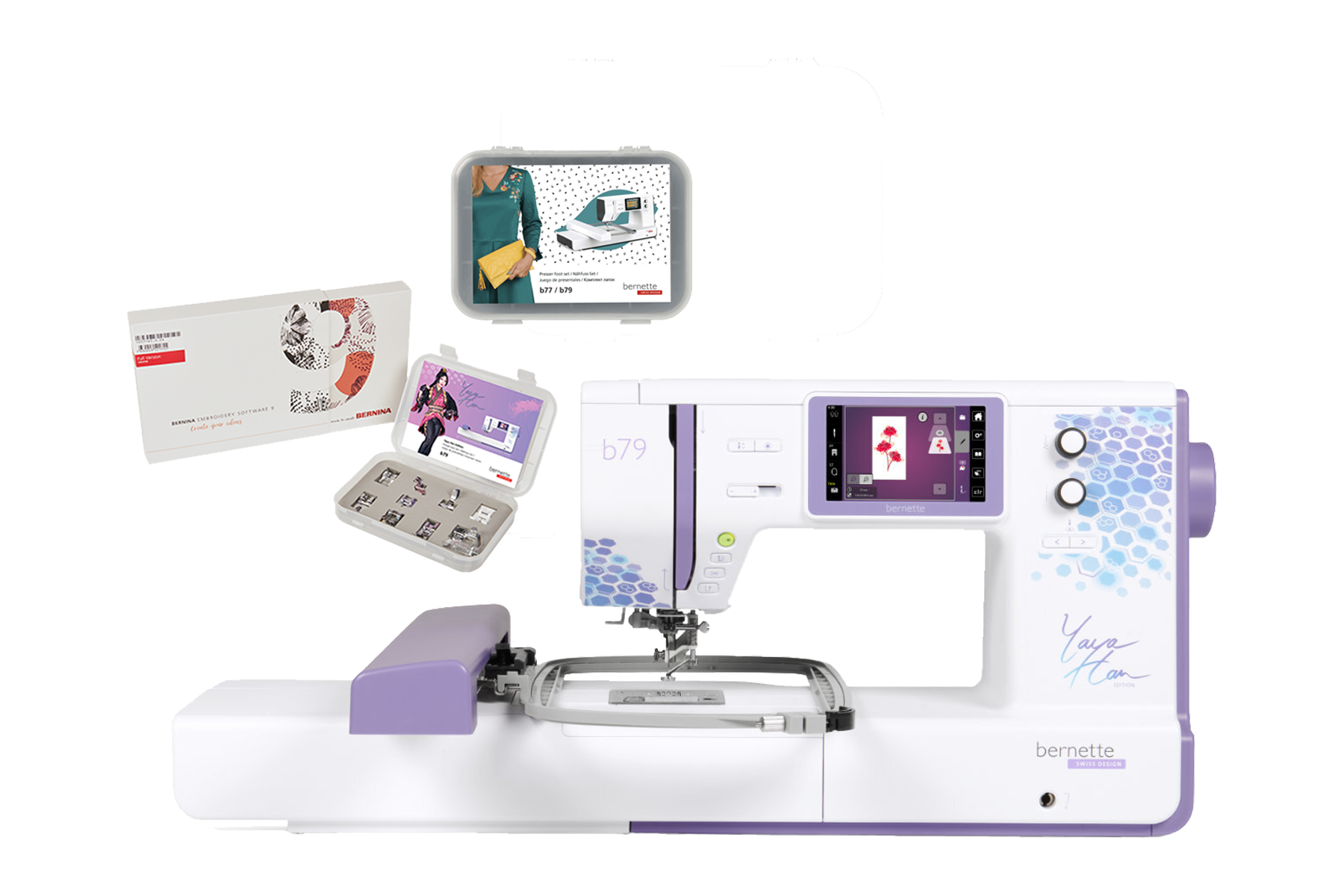 Bernette b79 Yaya Han Special Edition Sewing and Embroidery Machine 10x6