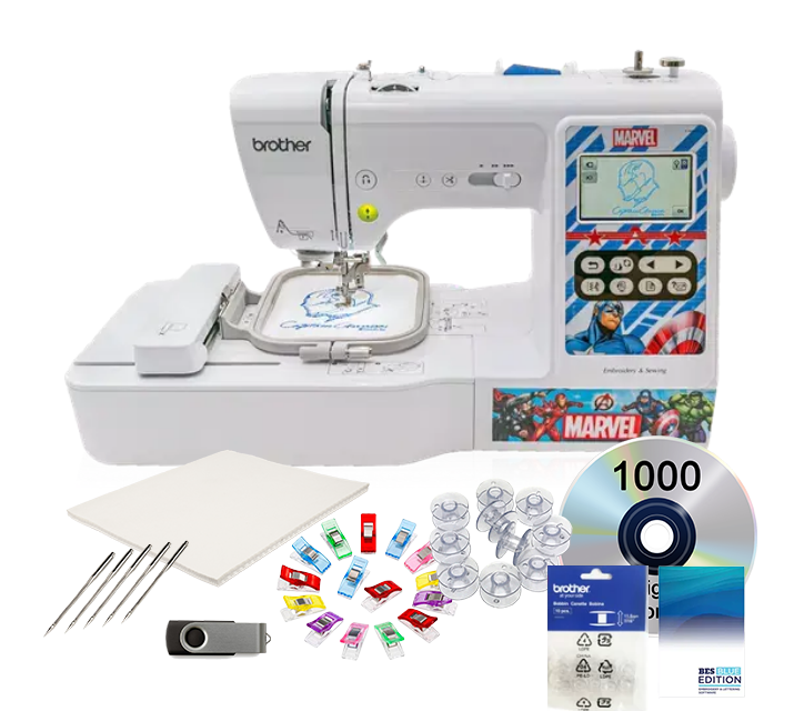 Brother LB5000M Marvel Sewing and Embroidery Machine 4x4 bonus b
