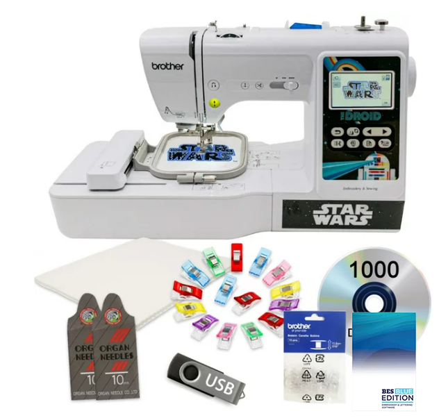 Brother LB5000S Star Wars Sewing and Embroidery Machine 4x4 bonus package b