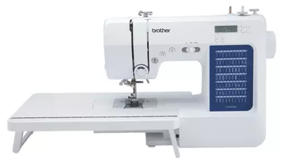 front facing image of the brother cs7000x computerized sewing and quilting machine with wide table