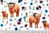 Fabric Shannon Multi Helga Highland Cuddle by the Quarter Yard dchelgahighlandmulti