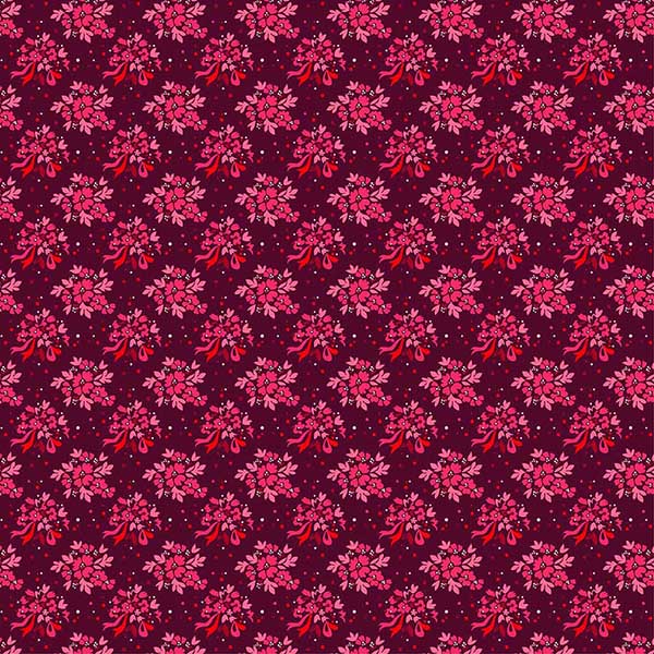 Fabric Michael Miller Carmine Romance in Bloom Kiss Me Quick by the Quarter Yard DCX13037-CARM